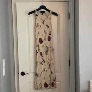 Polo Ralph Lauren Silk Floral Print Sleeveless Dress Size 12